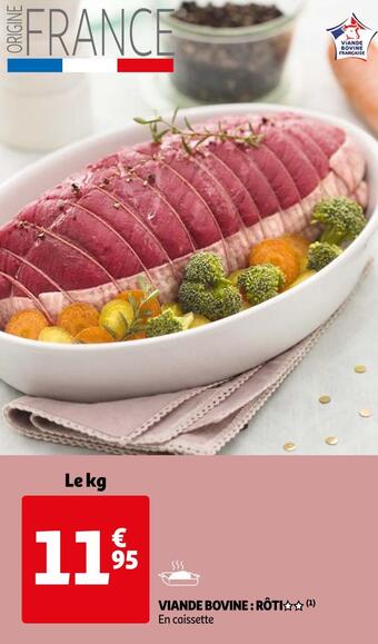 Auchan Viande bovine : rôti offre