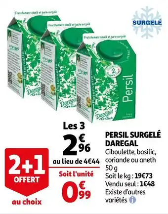 Daregal persil surgelé