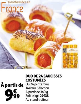 Auchan Duo de 24 saucisses costumées offre