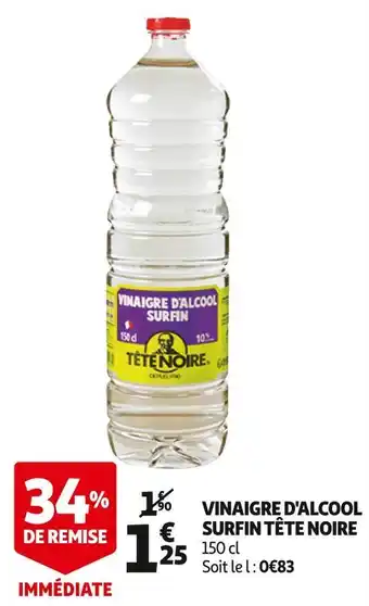 Auchan Tête noire vinaigre d'alcool surfin tête noire offre