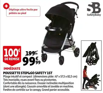 Auchan Poussette step&go safety 1st offre