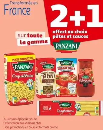 Auchan Panzani bon plan sur toute la gamme panzani offre