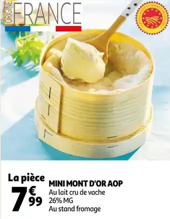 Auchan Mini mont d'or aop offre