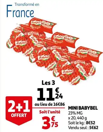 Auchan Mini babybel mini babybel offre
