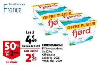 Auchan Danone fjord danone offre