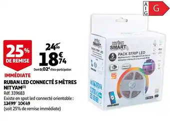 Auchan Nityam ruban led connecté 5 mètres offre