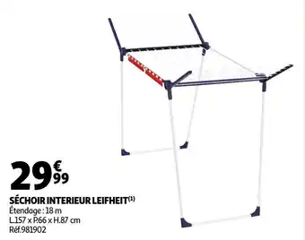 Auchan Leifheit séchoir interieur offre