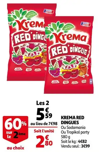 Auchan Krema krema red dingues offre