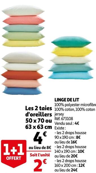 Auchan Linge de lit offre