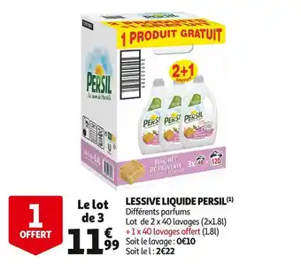 Auchan Persil lessive liquide offre