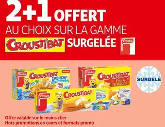 Auchan Findus bon plan sur la gamme croustibat surgelée de la marque findus offre