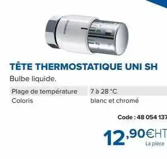Tête thermostatique uni sh