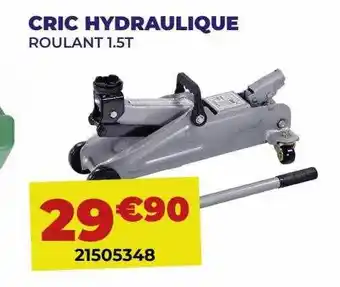 Carter-Cash Cric hydraulique roulant 1.5t offre