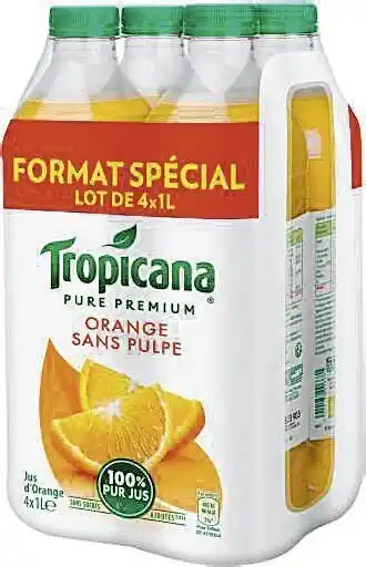 Casino Supermarchés TROPICANA Orange sans pulpe offre
