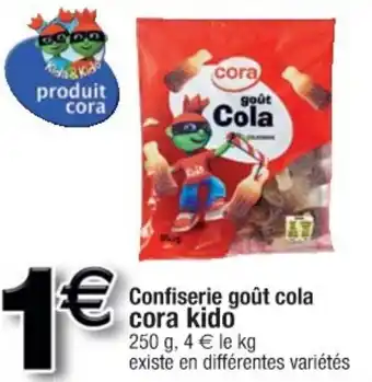 Confiserie goût cola CORA kido
