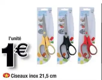 Cora x Carrefour Ciseaux inox 21,5 cm offre