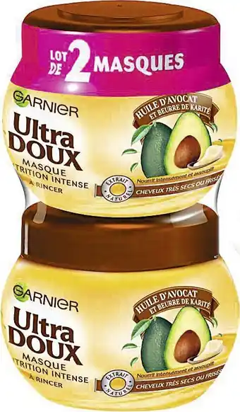 Casino Supermarchés Masque nutrition intense Huile d’Avocat et Beurre de Karité Ultra Doux offre