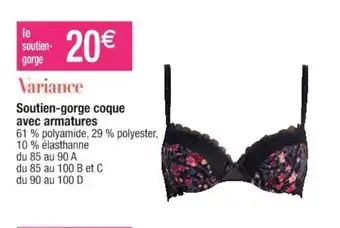 Cora x Carrefour Soutien-gorge coque avec armatures offre