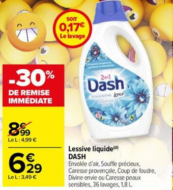 Carrefour Lessive liquide DASH offre