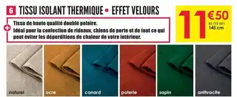 Décor Discount Tissu isolant thermique uni offre