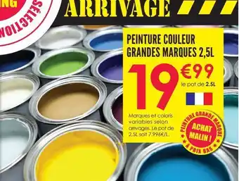 Décor Discount Peinture couleur grandes marques 2,5l offre