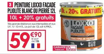 Décor Discount Peinture loxxo façade pliolite blanc oiu pierre 12l offre