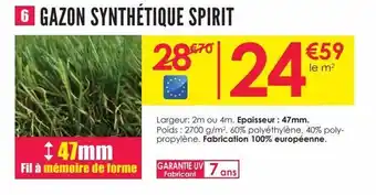 Décor Discount Gazon synthétique spirit offre