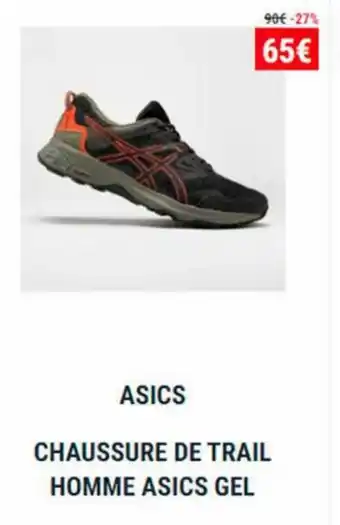 Decathlon Asics Chassure De Trail Homme Asics Gel offre
