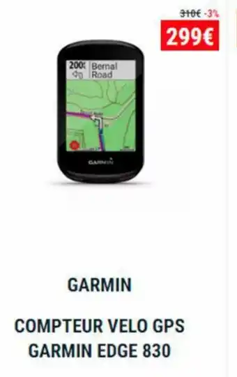 Garmin Compteur Velo GPS Garmin EDGE 830