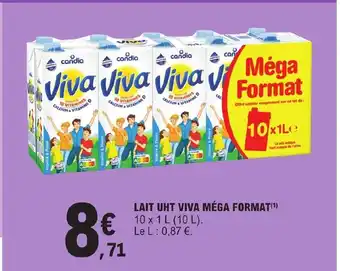 E.Leclerc Lait UHT Viva Méga Format offre