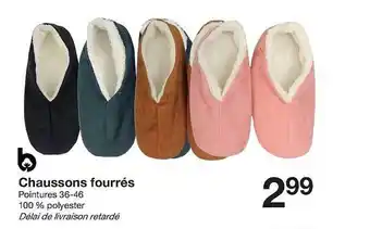 Zeeman Chaussons fourrés offre