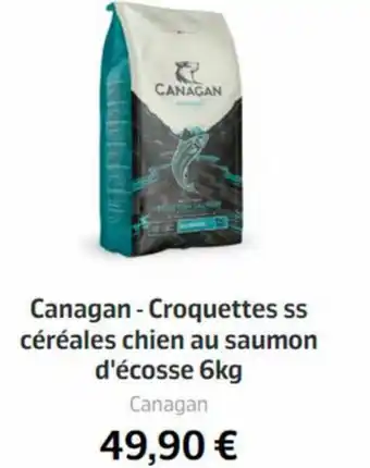 Jardiland Canagan- Croquettes ss Céréales Chien au Saumon d'écosse 6kg offre