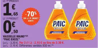 E.Leclerc Vaisselle Mains Paic Excel offre