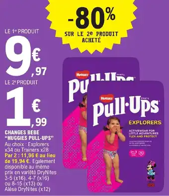 E.Leclerc Changes Bebe Huggies Pull-Ups offre