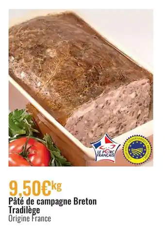 E.Leclerc Pâté de Campagne Breton Tradilège offre