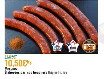 E.Leclerc Merguez élaborées par nos Bouchers offre