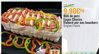 E.Leclerc Rôti de porc Façon Chorizo Élaboré par Nos Bouchers offre