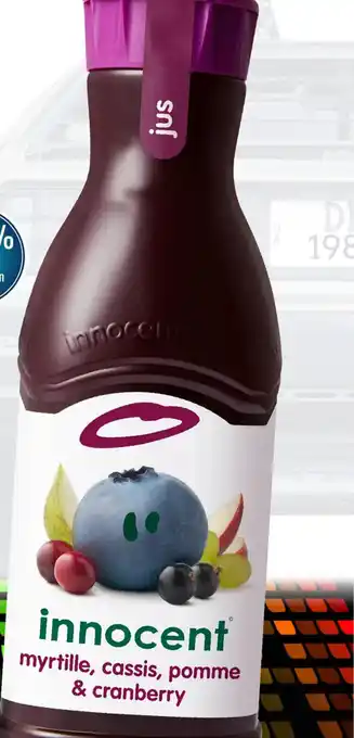 E.Leclerc Jus Myrtille, Cassis, Pomme & Cranberry Innocent offre