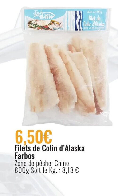 Promo Filets de Colin d'Alaska Farbos chez E.Leclerc