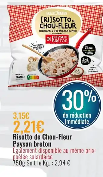 E.Leclerc Risotto de Chou-Fleur Payson Breton offre