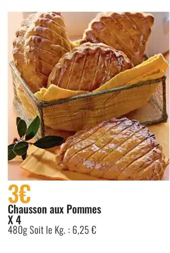 E.Leclerc Chausson aux Pommes X 4 offre