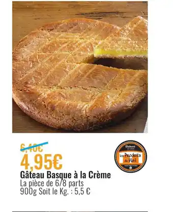 E.Leclerc Gâteau Basque à La Crème offre