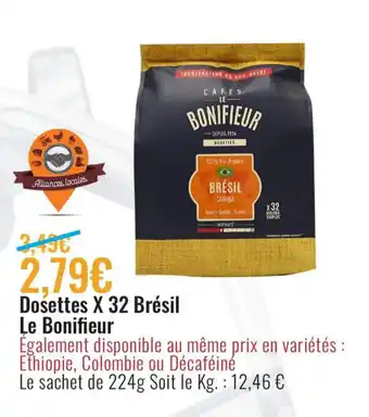 E.Leclerc Dosettes x 32 Brésil Le Bonifieur offre