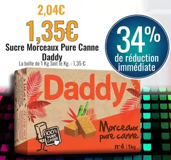 E.Leclerc Sucre Morceaux Pure Canne Daddy offre
