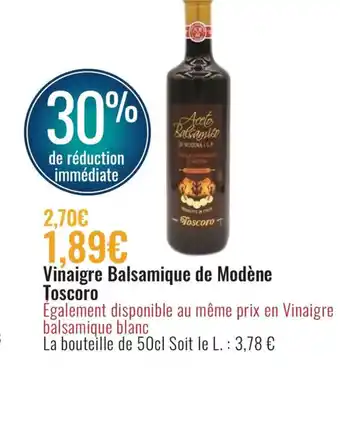 E.Leclerc Vinaigre Balsamique de Modène Toscoro offre