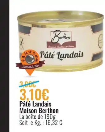 E.Leclerc Pâte Landais Maison Berthon offre