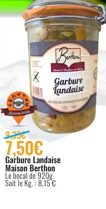 E.Leclerc Garbure Landaise Maison Berthon offre