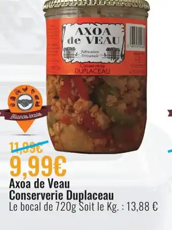 E.Leclerc Axoa de Veau Conserverie Duplaceau offre