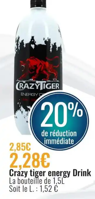 E.Leclerc Crazy Tiger Energy Drink offre