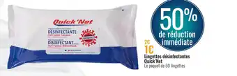 Lingettes Désinfectantes Quick'Net